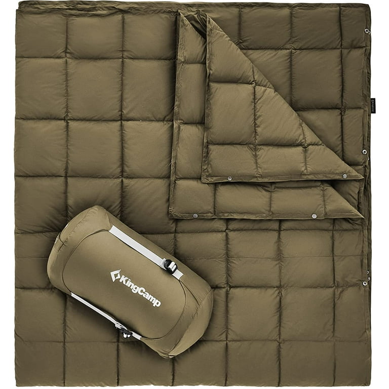 KingCamp Queen Size Outdoor Camping Blanket Lightweight Wearable Compact Water Resistant Cold Insulation Walmart