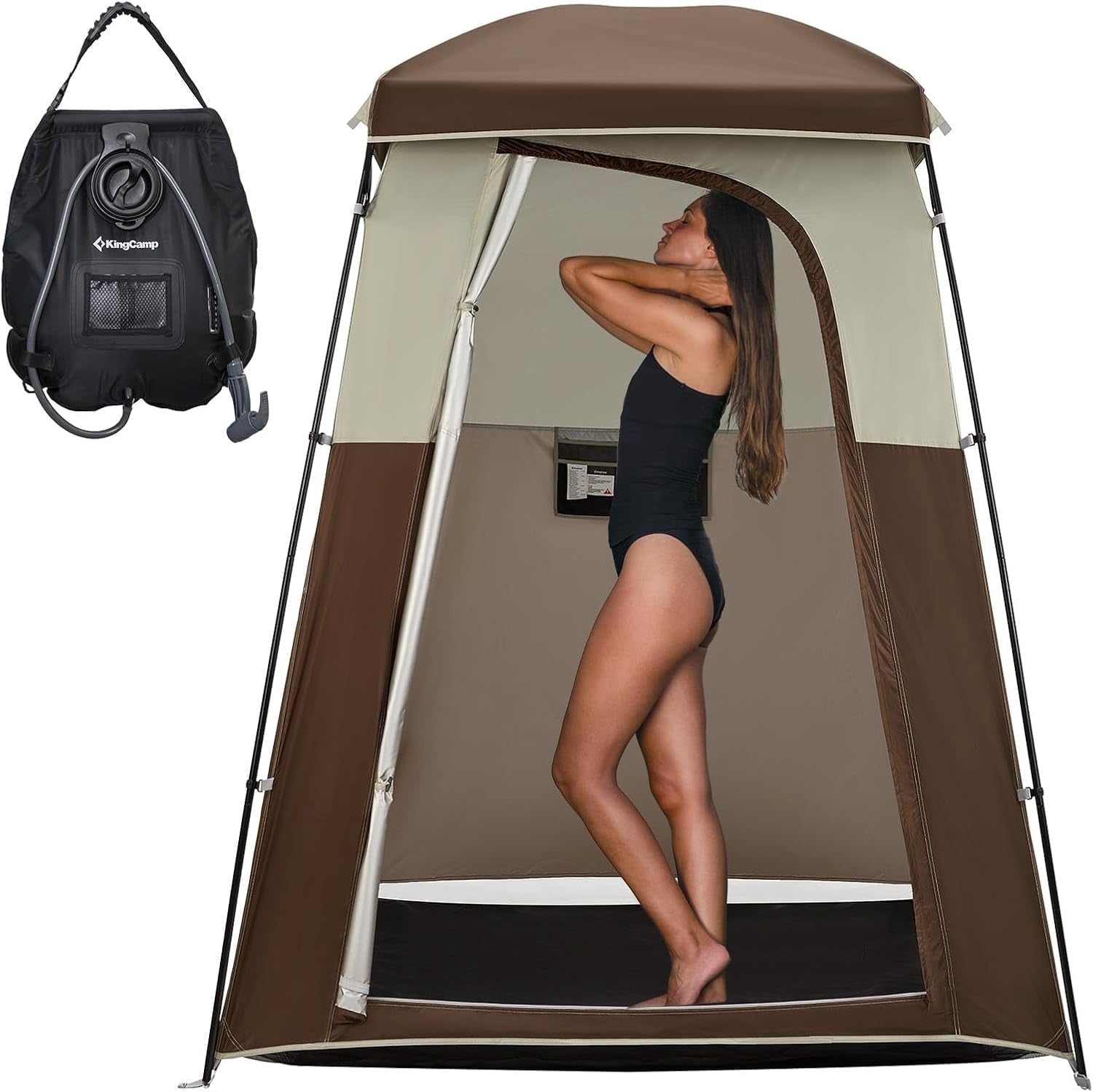 Tienda Cambiador Portátil Para Camping, Playa Y Exterior | Vestidor, Ducha Y Baño Privado | Ligera Y Fácil De Montar