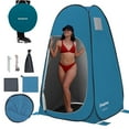 thumbnail image 1 of KingCamp Shower Tent, Pop Up Camping Privacy Tent, Portable Waterproof Dressing Changing Room Easy Setup, Toilet Tent with Carry Bag for Beach, Camping, Hiking, Blue, 1 of 9
