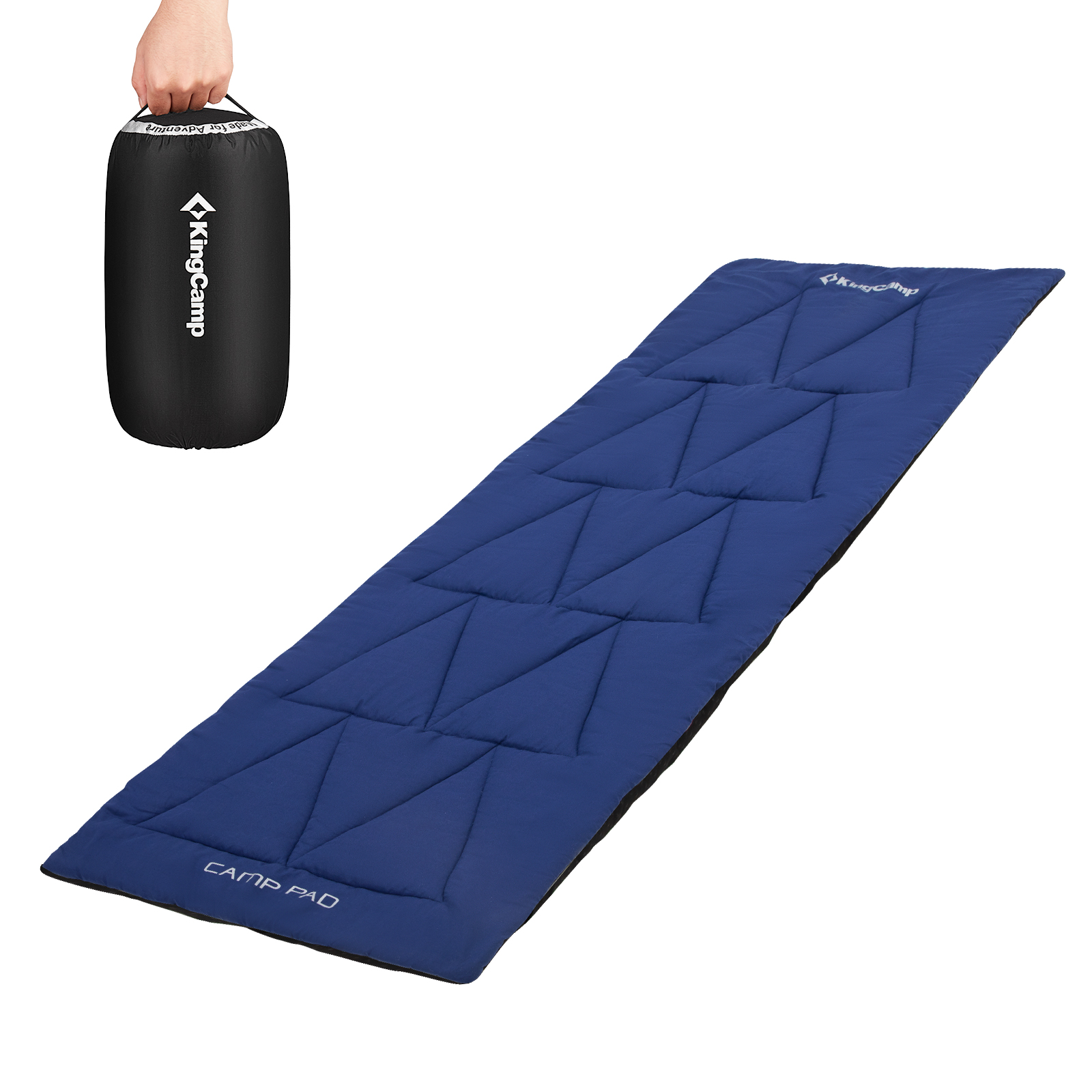 Zone Tech Outdoor Camping Cot Pads Mattress Navy Blue Comfortable