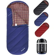 KingCamp XL Camping Sleeping Bags 3 Seasons Oversized Lightweight 100% Cotton Flannel Sleeping Bag Navy