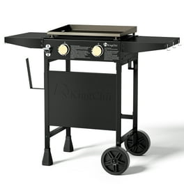 Patio Master Outdoor Flat Top Griddle 6-Burner Black Flat Top Gas