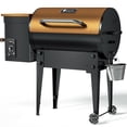 thumbnail image 1 of KingChii PID 3.0 Wood Pellet Smoker & Grill BBQ with Folding Legs, 456 sq. in Cooking Area, Auto Temperature Control for Outdoor Patio RV, Yellow-Brown, 1 of 8
