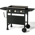 thumbnail image 1 of KingChii 3-Burner 27" Propane Griddles Outdoor Flat Top Gas Grill Griddle for Camping, Tailgating, BBQ, Parties, Backyard & Patio, 1 of 12