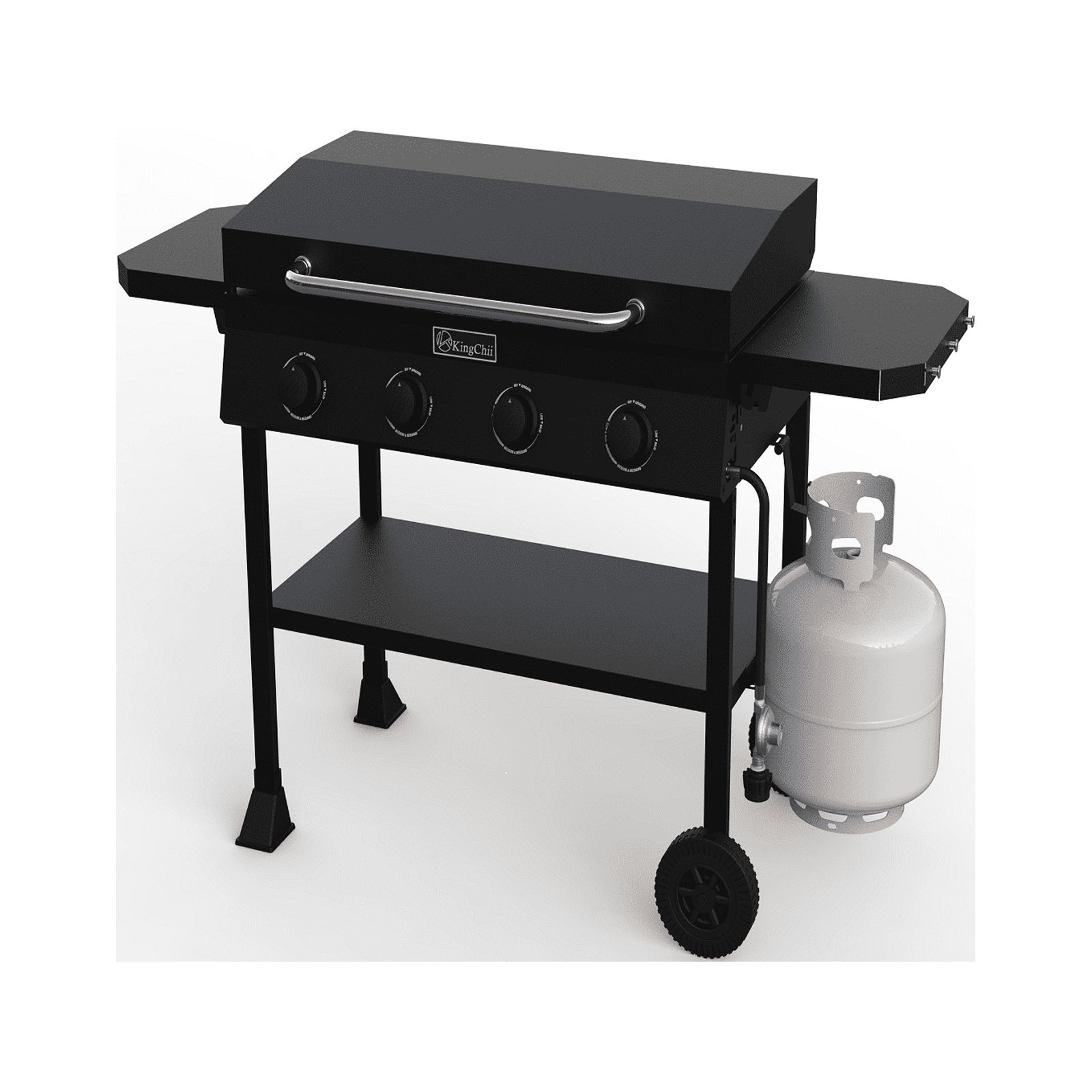 KingChii 4Burner 36" Griddle Cooking Station with Hard Cover