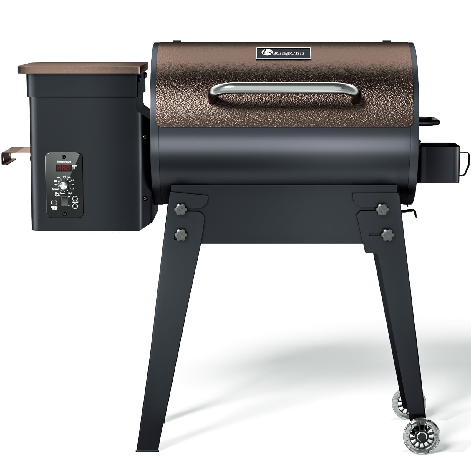 Walmart Black Friday Deals 2025 - KingChii Wood Pellet Grill Smoker with Automatic Temperature Control and Foldable Legs