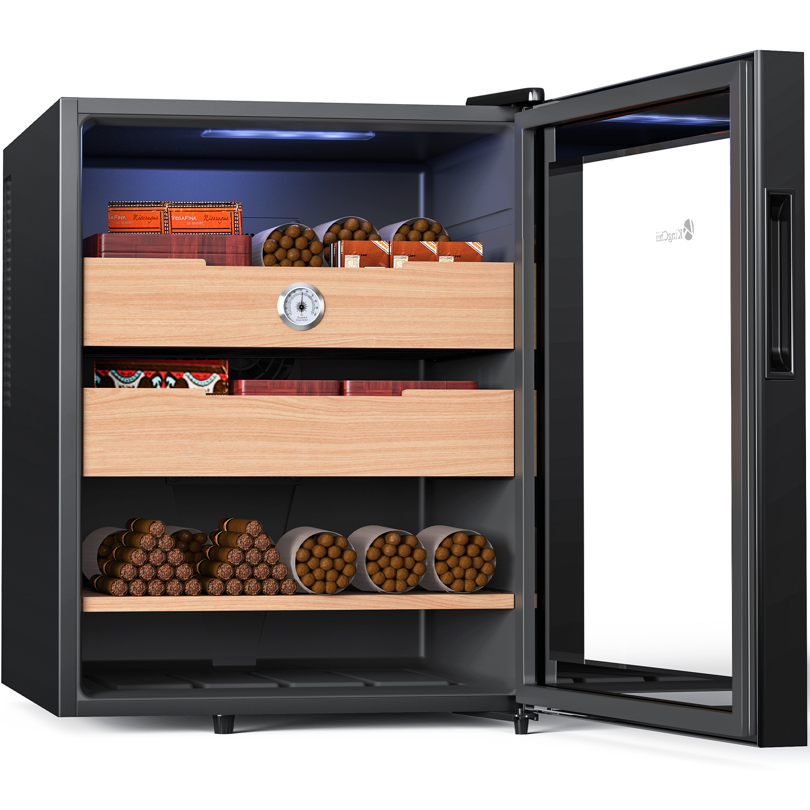 KingChii 48L Cigar Humidors for 350 Counts with Cooling and Heating