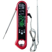 KingChii Dual Probe Meat Thermometer for Cooking with Alarm for Smoker, Grilling, Oven, BBQ - Fits for KingChii HWPG 456A/B/C/D Wood Pellet Grills