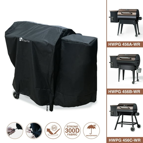 KingChii BBQ Grill Smoker Cover - Fits for KingChii HWPG 456A/B/C Wood Pellet Grills