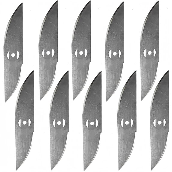 KingFurt 10 Pack Universal Metal Blades For String Trimmers Durable Lawn Care Attachments For Grass Cutting