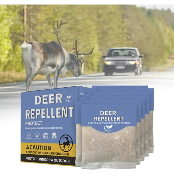 KingFurt Deer and Rabbit Repellent Pouches, 10Pcs Plants Deer RepellentDeer Deterrent,For Reliable Yard and Garden Defense Against Pests