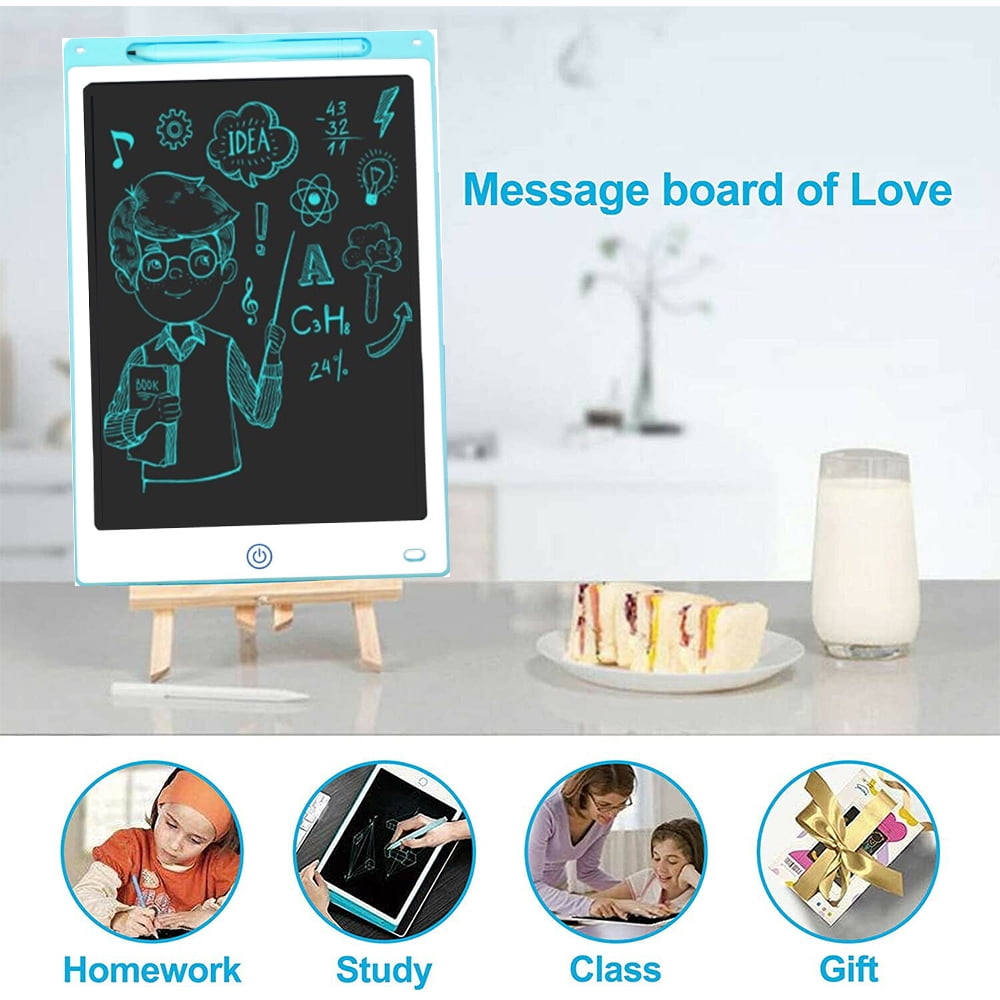 KingFurt Interactive Drawing Board 12" LCD Screen, Ideal for Kids