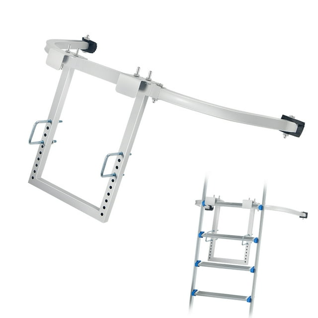 KingFurt Heavy Duty Steel Ladder Stabilizer with Brackets for Roof