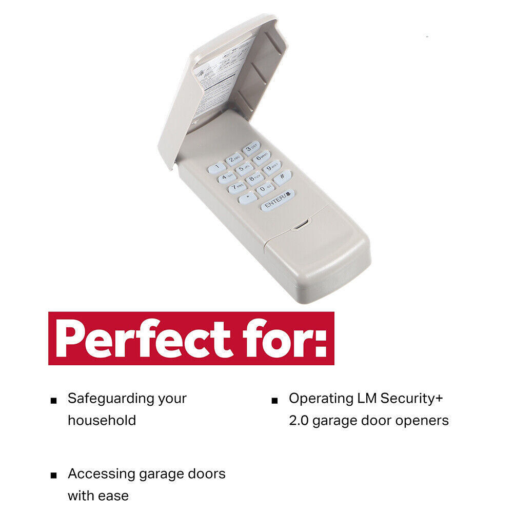 KingFurt LiftMaster Sears Garage Door Keypad 877LM Opener 2 Visor