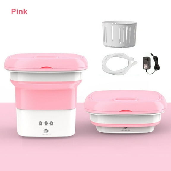 Jinyi Portable Washing Machine, 4.5L Foldable Mini Washing Machine, For RV-Pink