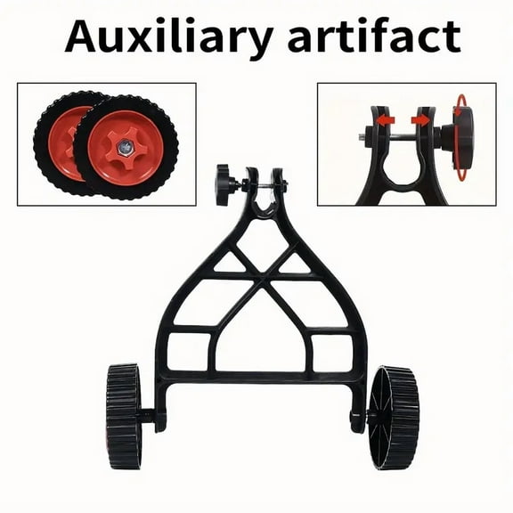 KingFurt String Trimmer Support Wheel, Adjustable Support Wheels Attachment, Fit for Most  Lawn Trimmer Electric Brushcutter Strimmer for Easy Push