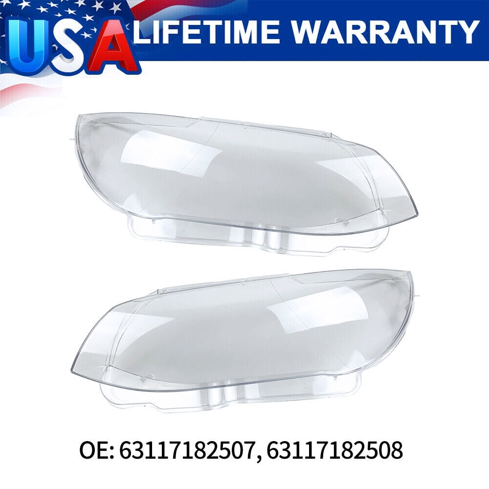 KingFurt Ultraviolet Protective Coating Headlamp Covers for BMW E92 E93