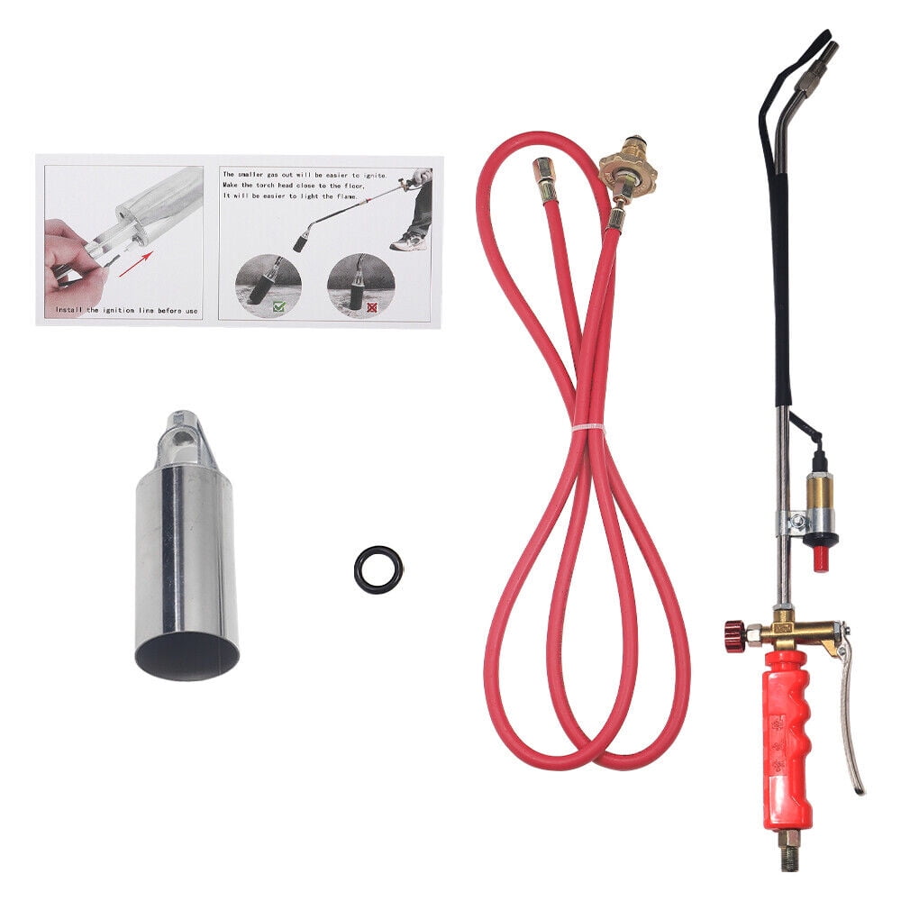 KingFurt Weed Burner with Push Button Igniter, 79" Hose Durable and