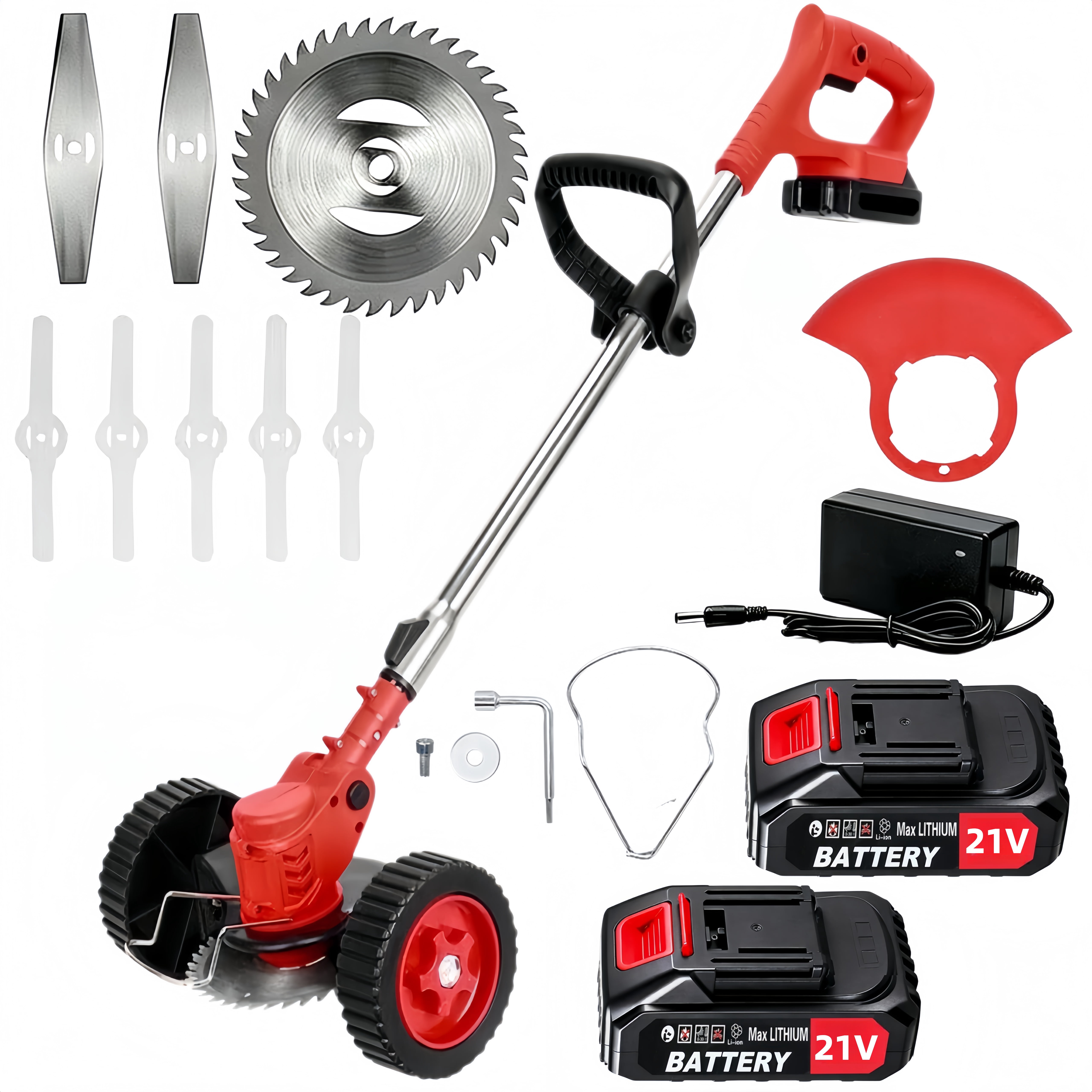 KingFurt Weed Wacker 21V Cordless String Trimmer, Brushless