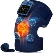 KingPavonini Wireless Knee Massager with Heat and Vibration for Knee, Shoulder, Elbow, Newly 4 Motors, 1 Pack