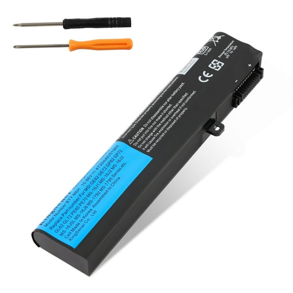 KingSener BTY-M6H Laptop Battery for MSI GE62VR GE63 GE63VR GE72VR GE73 GE73VR GE75 GL72M GL72MVR GL72VR GP62 GP73 PE70 PL62 MS-1792 MS-16J2 10.86V 51Wh