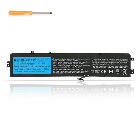 KingSener L14M3P24 Laptop Battery for Lenovo IdeaPad Y700-14ISK 700-15ISK 700-17ISK Legion Y520-15IKBA Y520-15IKBM Y520-15IKBN Series Notebook L14S3P24 L16S3P24 L16M3P24 11.1V 45Wh/4050mAh