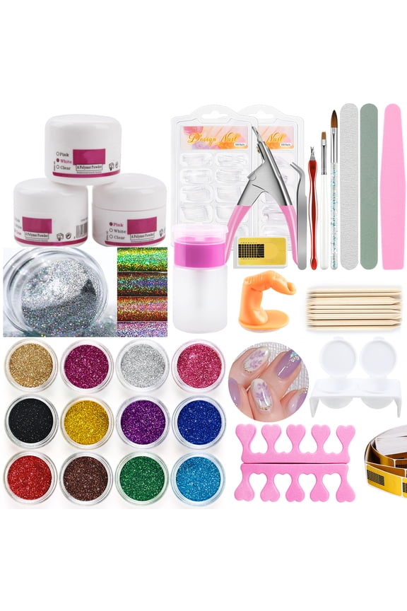 Acrylic Nail Kit Nail Set Everything For Manicure Sets Acrylic Nails Complete Kit Nail Supplies For Professionals Kit Acrylic