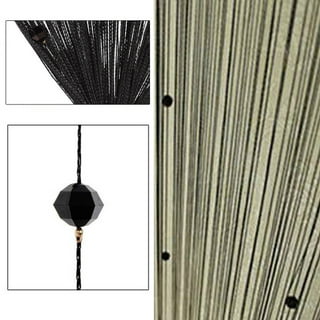 39''x79'' Glitter Door String Curtain Window Panel Silver Ribbon Fringe Glitter Tassel Curtains Room Divider Crystal Tassel Fringe Beaded Fly Screen