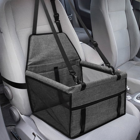 KingShop Dog Car Seat, Dog Booster Seat for Car Front Seat, Pet Booster Car Seat for Small Dogs Medium Dogs , Reinforced Dog Car Booster Seat Harness with Seat Belt