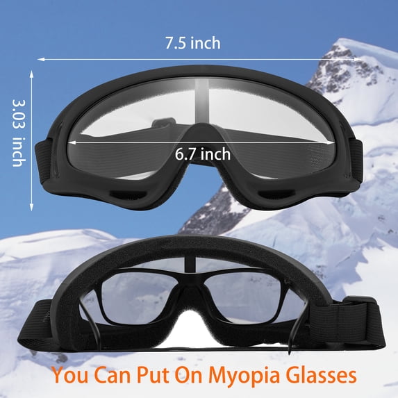 KingShop Ski Goggles Unisex Snow Goggles Windproof UV Protection, Cycling Motorcycle Ski Goggles,Outdoor Sports Ski Glasses