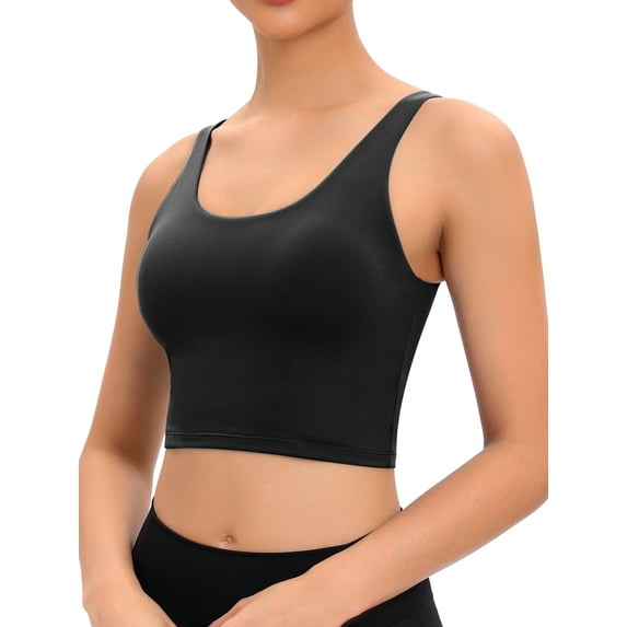 KingShop Sports Bra For Women Back Strappy Yoga Bra Sexy Backless Lingerie Bra Top Fitness Excercise Running Tank Top with Removable Pads