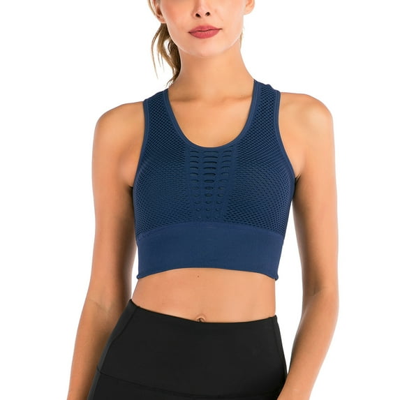 KingShop Sports Bra High Impact Support Woman Push-up Yoga Bra Padded Crop Top Workout Gym Running Underwear Bra