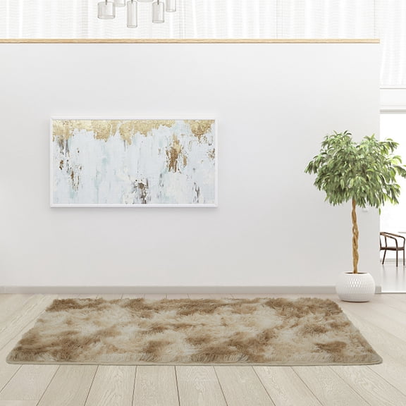 KingShop Super Soft Fluffy Floor Rug Washable Shag Rug Shaggy Area Rug Bedroom Dining Room Anti-skid Carpet Yoga Mat Child Play Mat