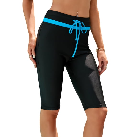 KingShop Swimsuit Bottom Women's Swimming Trunks Blue Black Swim Shorts Long Beach Briefs Sport Swimwear Panties