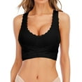 thumbnail image 1 of KingShop Women's Seamless Lace Racerback Sports Bras Cross Front Side Buckle Yoga Lounge Bra Workout Activewear, 1 of 7