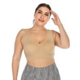 thumbnail image 1 of KingShop Women's Front Sport Bra With Pads Yoga Bra Comfort Sleep Bra Plus Size, 1 of 6