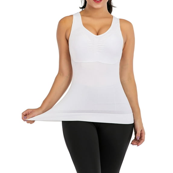 KingShop Womens Seamless Slimming Vest Spaghetti Strap Shapewear Tank Tops Body Shaper