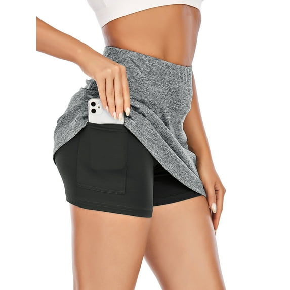 KingShop Womens Tennis Skirts Golf Short Skorts High Waist with Inner Pockets