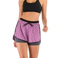thumbnail image 1 of KingShop Workout Yoga Shorts for Women 2 in 1 Running Yoga Shorts Sport Shorts with Pockets, 1 of 6