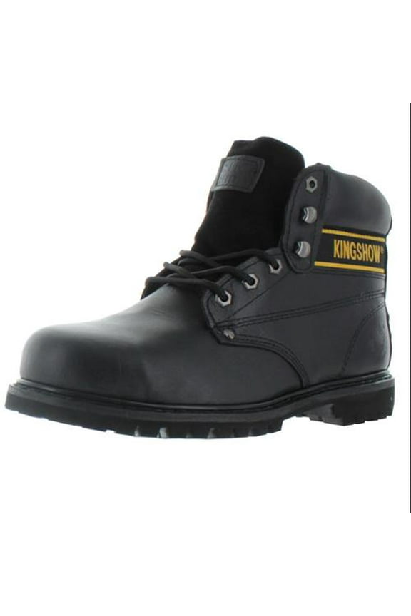 Men's 6" Steel Toe Leather Work Boots Goodyear Welt Size 10