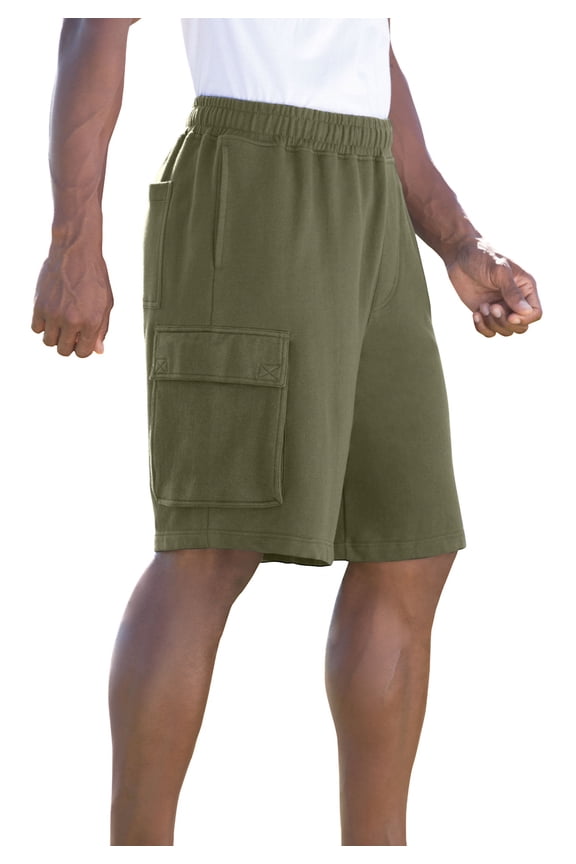 Men's Big & Tall 10" Fleece Cargo Shorts