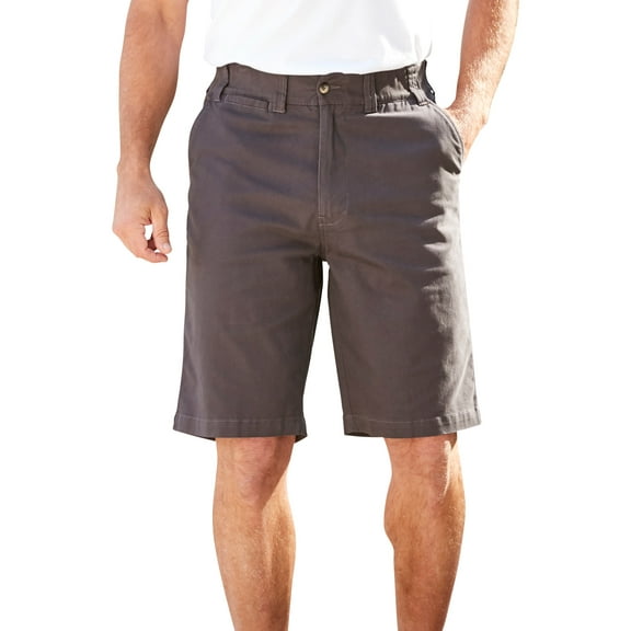 KingSize Men's Big & Tall 10" Flex Full-Elastic Waist Chino Shorts