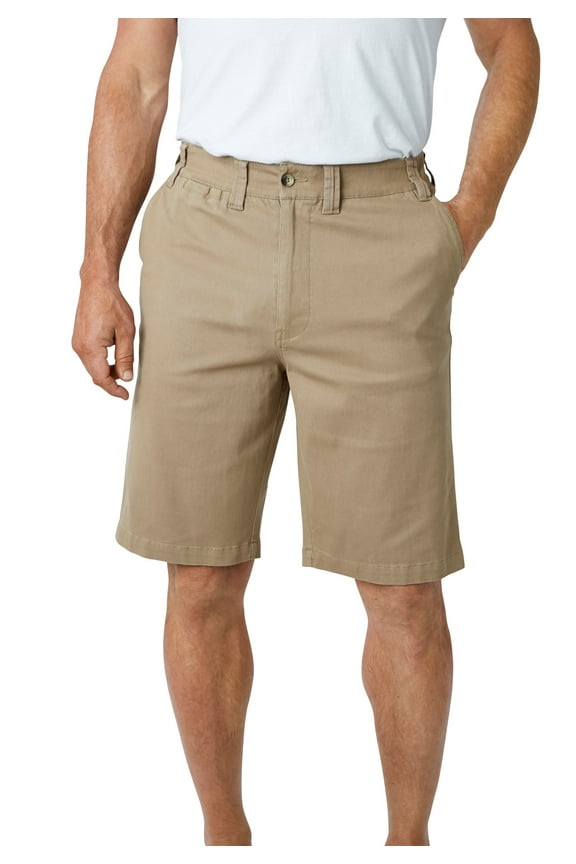 Men's Big & Tall 10" Flex Full-Elastic Waist Chino Shorts