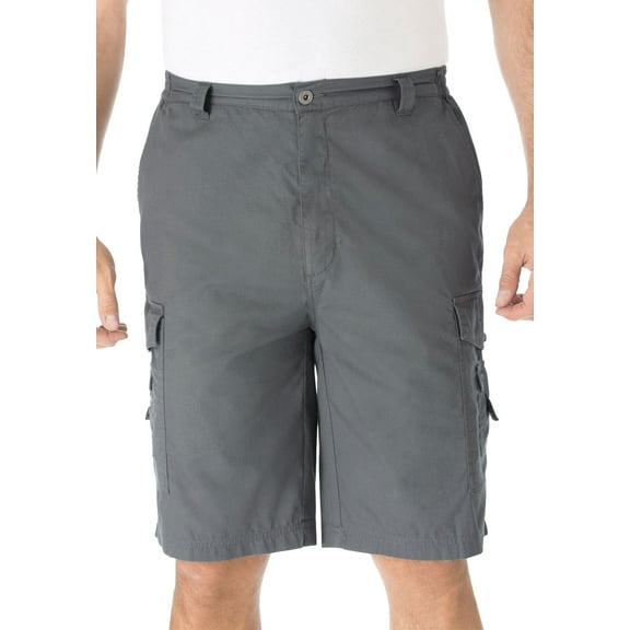 KingSize Men's Big & Tall 10" Side Elastic Canyon Cargo Shorts