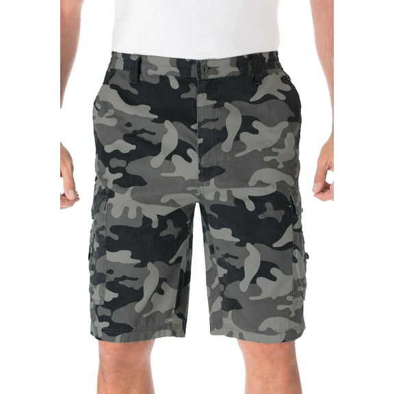 KingSize Men's Big & Tall 10" Side Elastic Canyon Cargo Shorts