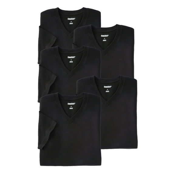 KingSize Men's Big & Tall 5-Pack Cotton V-Neck Undershirt