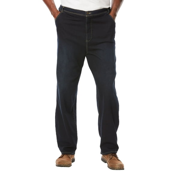 KingSize Men's Big & Tall 5-Pocket Relaxed Fit Denim Look Sweatpants