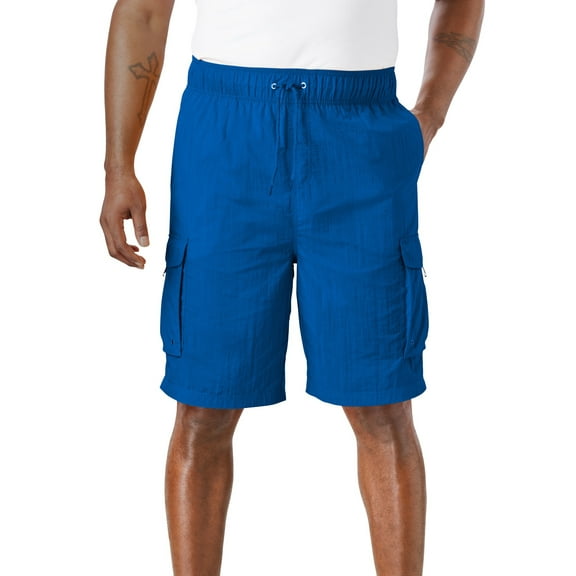 KingSize Men's Big & Tall 8" Cargo Swim Trunks