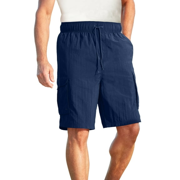 KingSize Men's Big & Tall 8" Cargo Swim Trunks