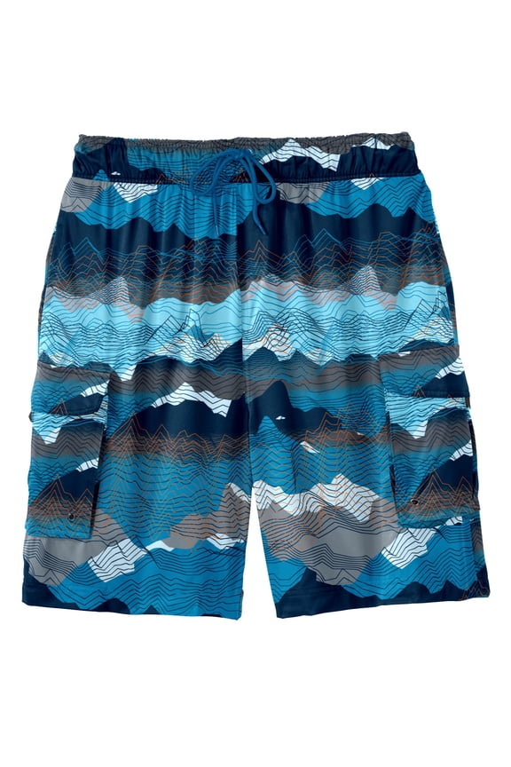 Men's Big & Tall 8" Flex Cargo Swim Trunks